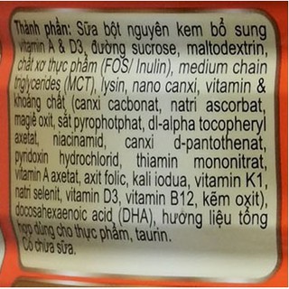 Sữa bột GrowPlus NutiFood Đỏ,Xanh,Cam 900g
