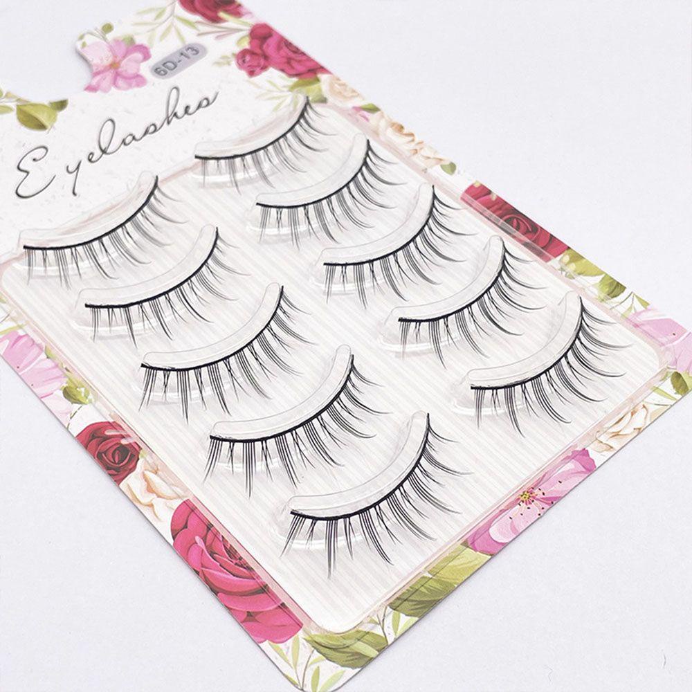 Bộ 5 Cặp Lông Mi Giả 3D Tự Nhiên Thời Trang Lâu Trôi