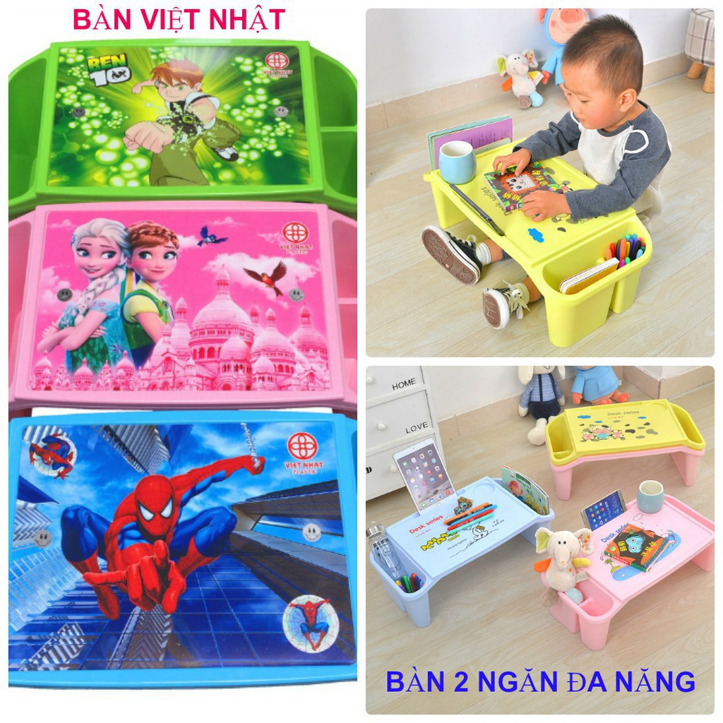Bàn Học Việt Nhật Cho Bé - Bàn học thiết kế thông minh cho trẻ em - Size Nhỏ
