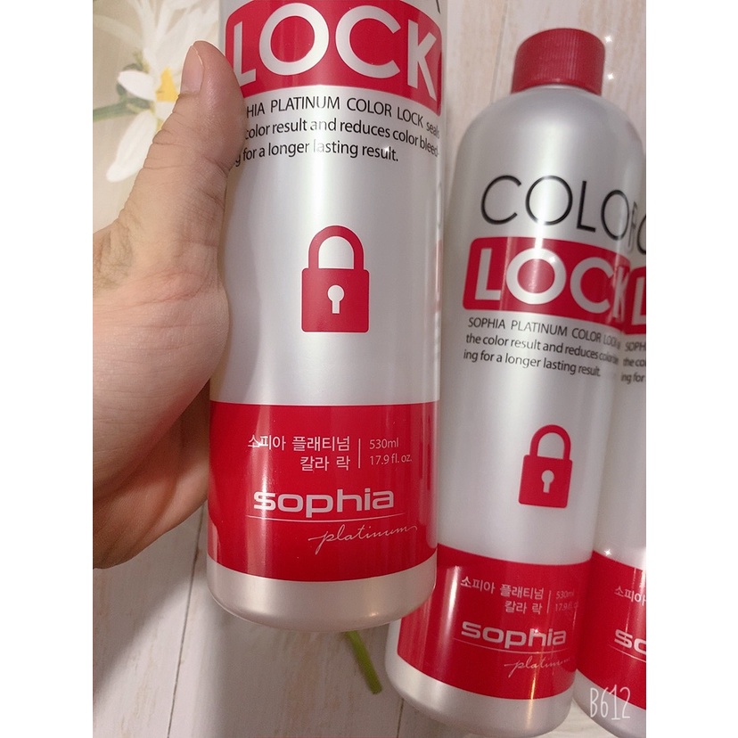 Khóa màu tóc nhuộm Sophia Platinum Color Lock 530ml (Hàng chính hãng)