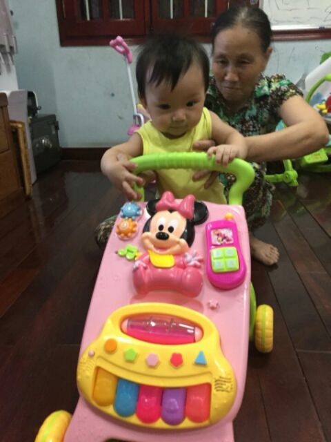 Xe đẩy tập đi Mickey cho bé