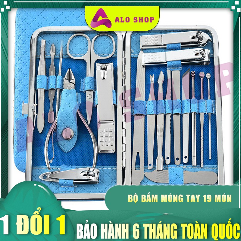 Bộ Cắt Móng Tay 19 Món Thép Không Gỉ Cao Cấp AloShop.