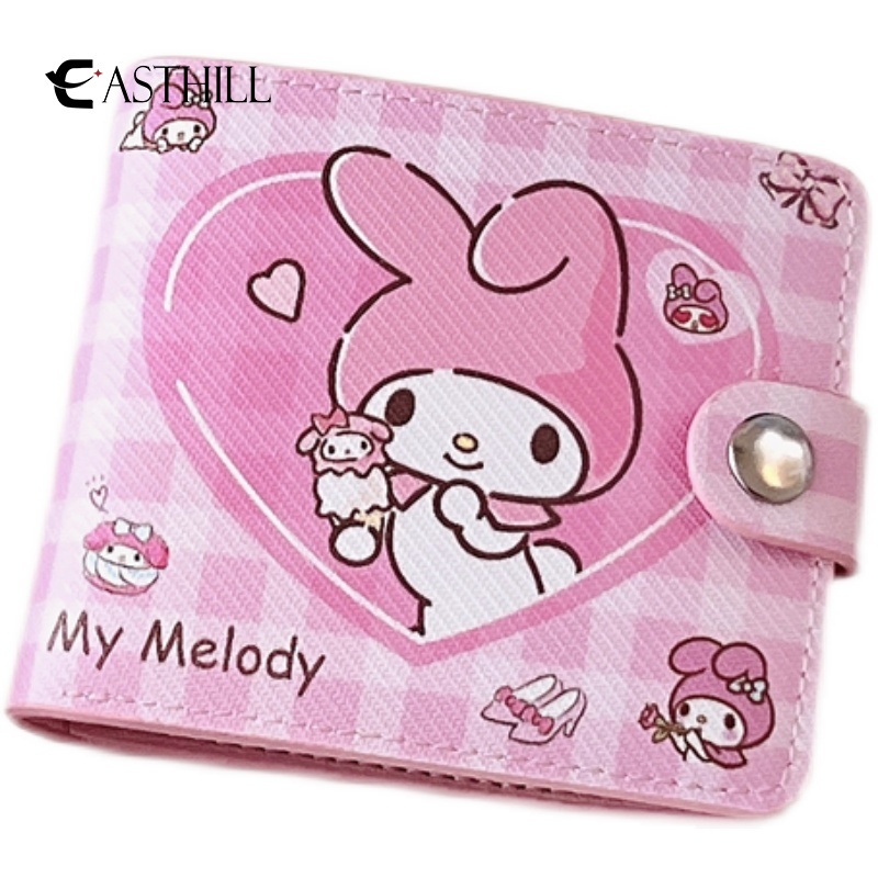 Ví Ngắn Dạng Gập In Hình Cinnamoroll Dễ Thương Kích Thước Nhỏ Gọn Cho Bé Trai Và Bé Gái