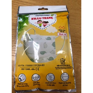 Khẩu trang Anyguard cho bé (Túi 10 cái)