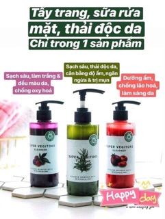 SỮA RỬA MẶT THẢI ĐỘC RAU CỦ QUẢ Super Vegitok Cleanser