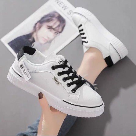 Giày thể thao trắng, giày sneaker nữ, đế cao 5cm, siêu hot đi êm mã BT99