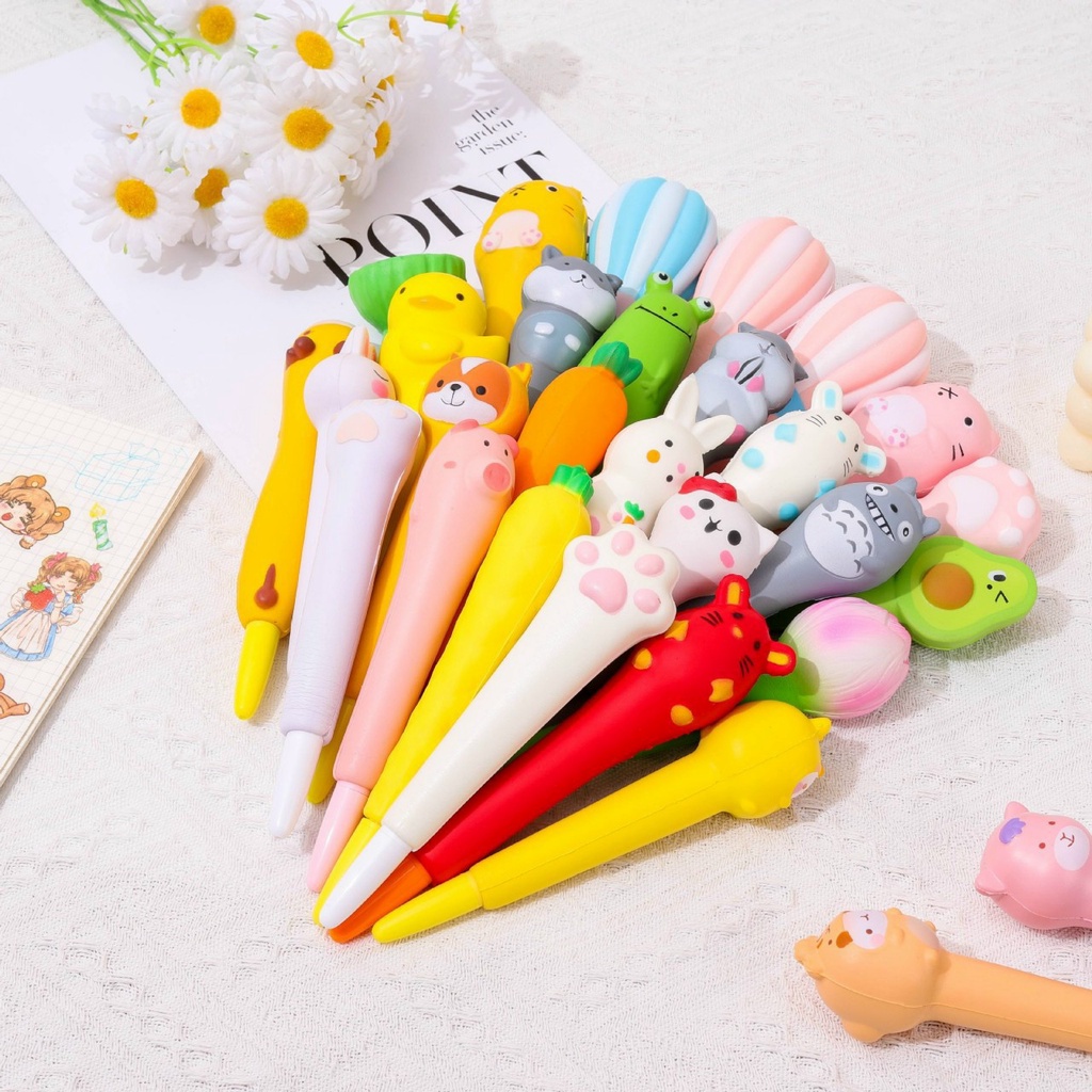 Bút Nước Squishy pilu bút xả Stress nhiều hình siêu đáng yêu có thể tháo rời BUTNUOC11 (sỉ hot)