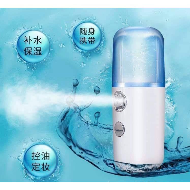 Máy phun sương tạo ẩm Nano- mini cầm tay cao cấp -giữ ẩm da, chống lão hoá [ Bảo hàng 3 T ]