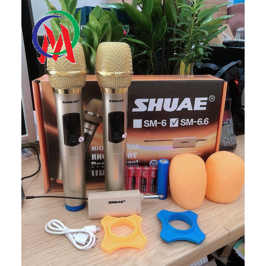 Bộ 2 Micro không dây Shuae SM-6.6 cực hay