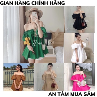 Áo trễ vai bèo tay phồng rộng dễ thương thờitrang1989