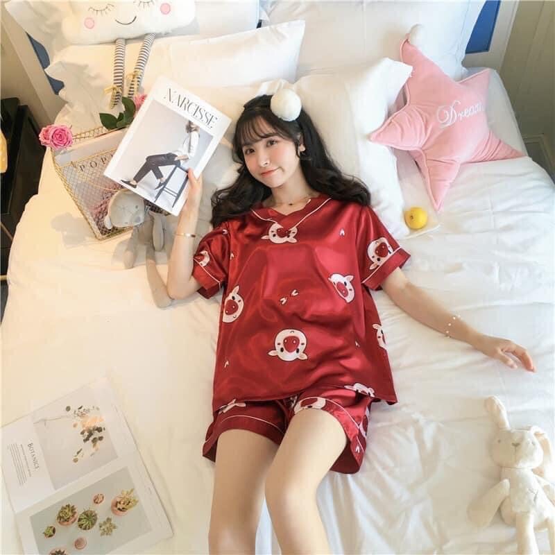 Bộ ngủ siêu đáng yêu,chất liệu lụa cực mát ạ | BigBuy360 - bigbuy360.vn