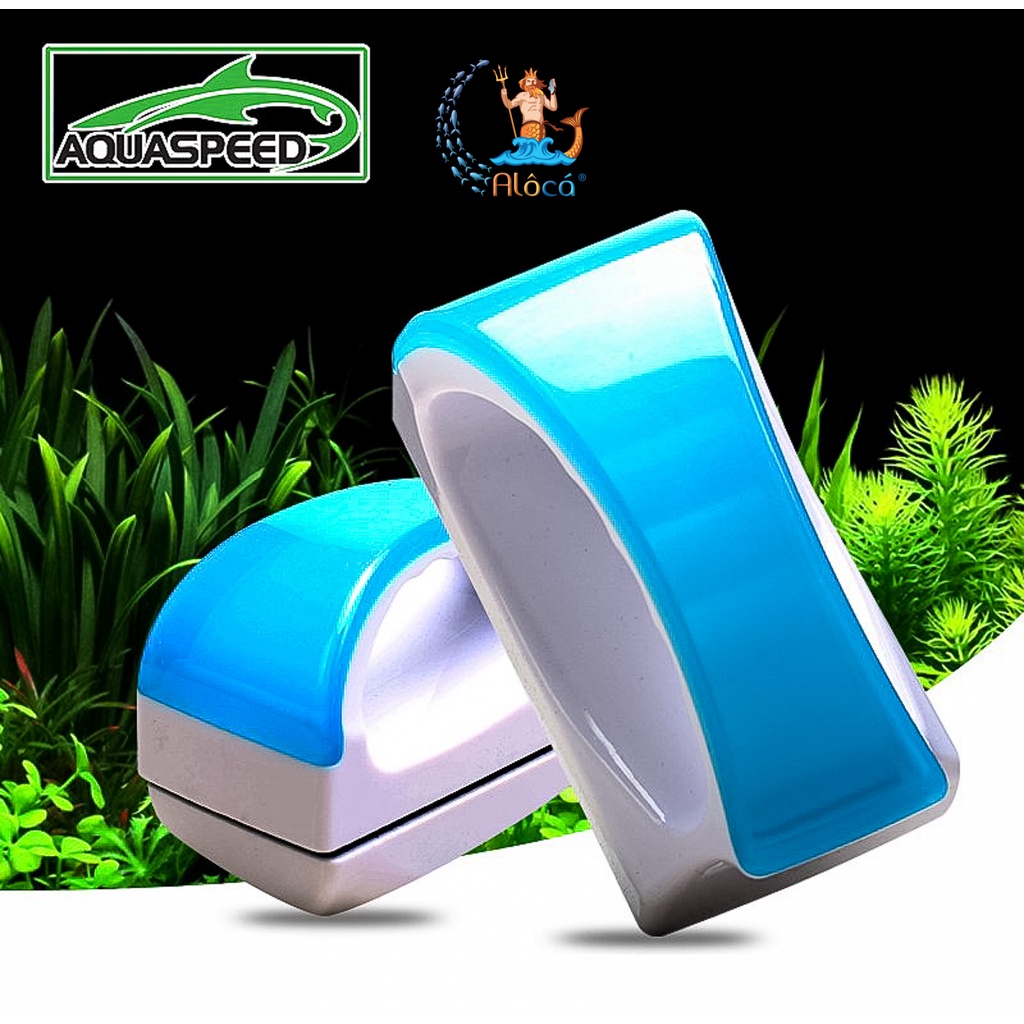 Lau kính hồ cá nam châm cao cấp Aquaspeed, cọ bể nam châm cho kính bể cá dày 6mm , 10mm, 15mm, 25mm