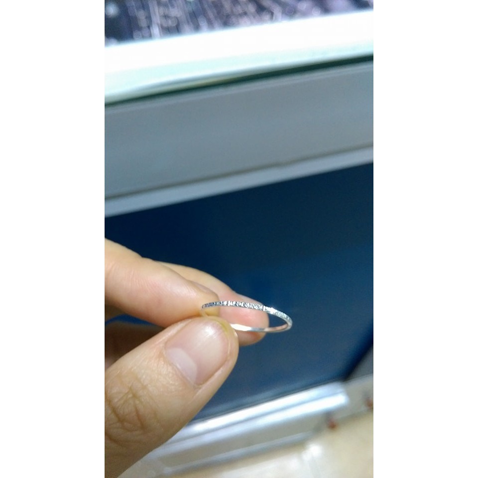 NHẪN BẠC NỮ NHỎ XINH, ĐEO NGÓN ÚT, NGÕ  NHẪN, NGÓN GIỮA, NGÓN TRỎ,NHẪN PHAY KHÔNG GẮN ĐÁ