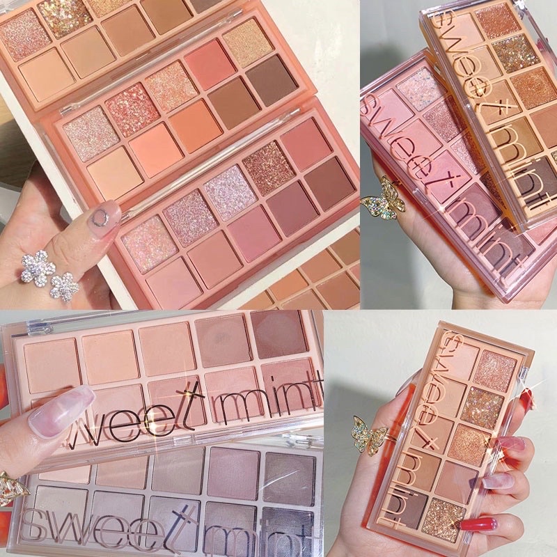 Bảng mắt nhũ lì 10 màu Sweet Mint