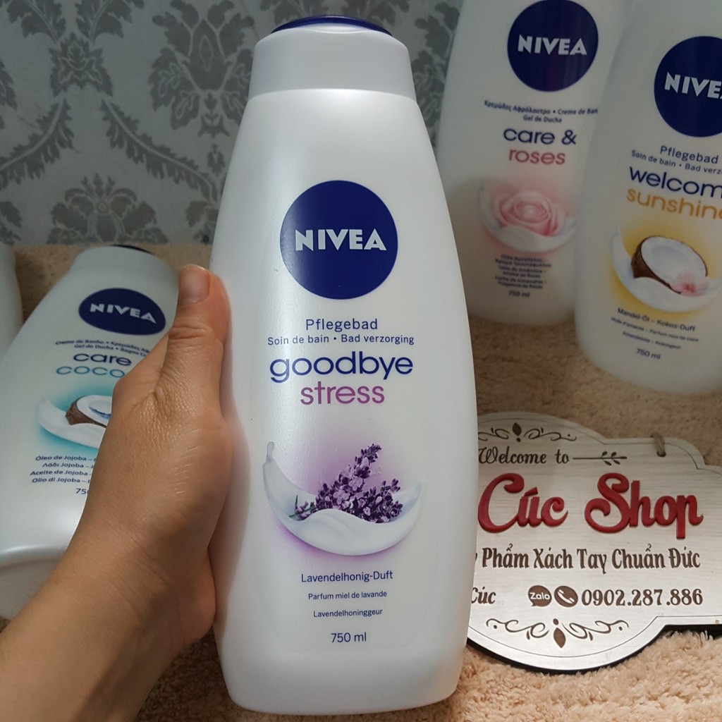 Sữa tắm Nivea Đức 750ml [hàng chuẩn]