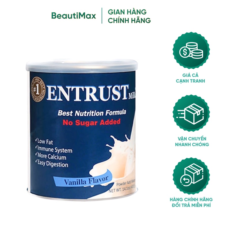 Sữa Tiểu Đường Entrust Mỹ 400g Healthycare BeautiMax