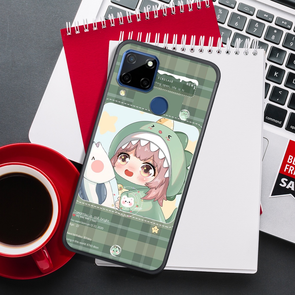 [HOT]ỐP OPPO REALME C11 - C12 - C15 -C17 - C20 - C21 - C21y - C25  , IN HÌNH KHỦNG LONG CHIBI SIÊU DỄ THƯƠNG.