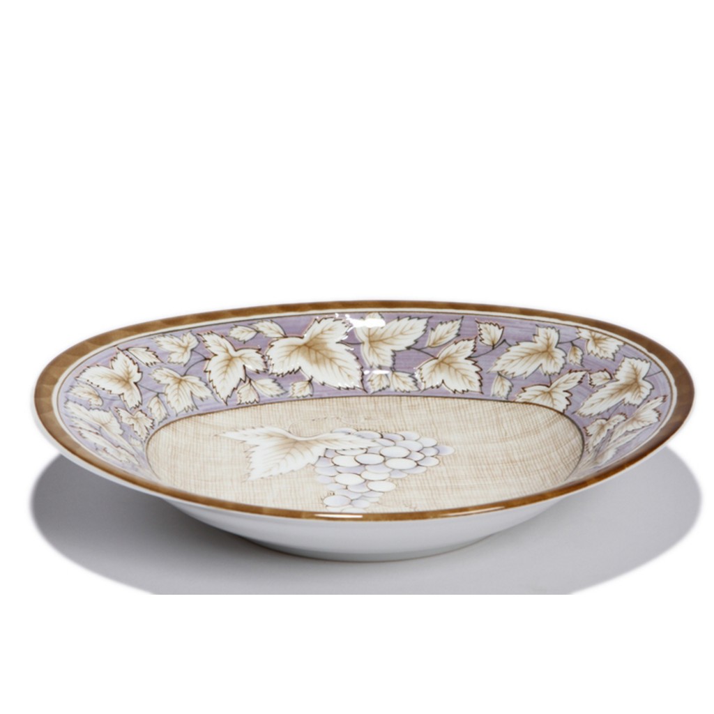 Đĩa oval sứ nhập khẩu Nhật Bản Miyabi 24cm MB06-TM (Tím)
