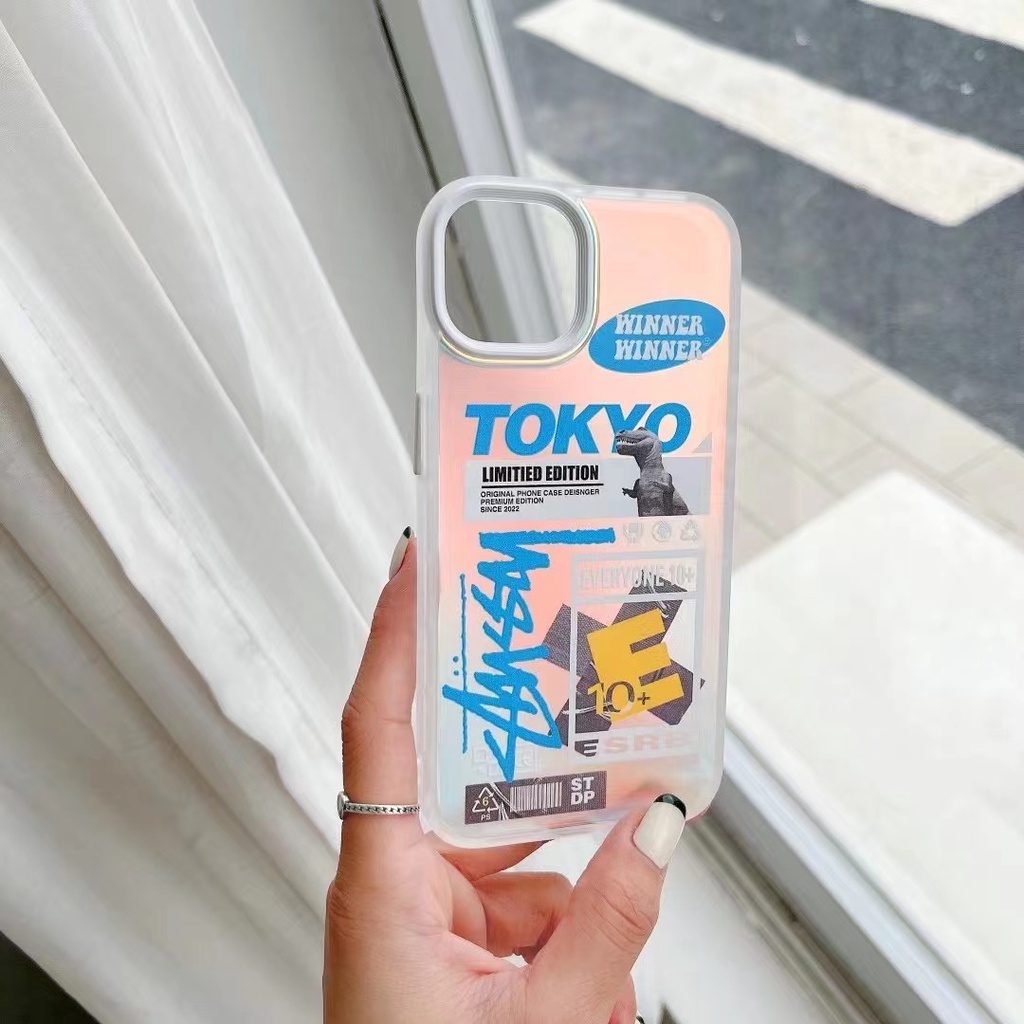 STUSSY Sang Trọng Ốp Điện Thoại In Họa Tiết graffiti Cho iphone 13 Pro Max i13 13pro 11ProMax i11 iX Xs XR Xs Max 7plus 8plus 12Pro 12 Pro Max