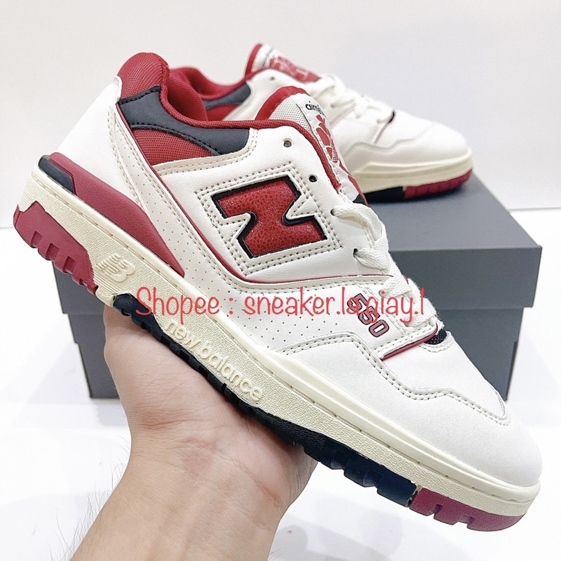 Giày New Balance 550 ALD White Red, Giày thể thao nam nữ NB 550 Trắng Đỏ  - FULLBOX
