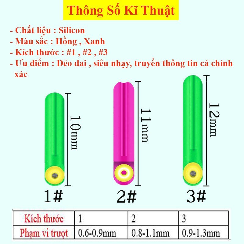 Chân Cắm Phao Câu Đài, Chân Cắm Phao Đại Lý Đồ Câu Cá Silicon Cao Cấp
