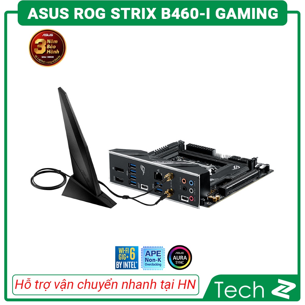 Mainboard ASUS ROG STRIX B460 I GAMING (Intel B460, Socket 1200, Mini-ITX, 2 khe Ram DDR4)