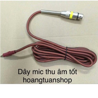 Dây mic thu âm chuẩn 3.5mm, chất liệu mềm mại, cho chất lượng âm thanh tuyệt hảo.