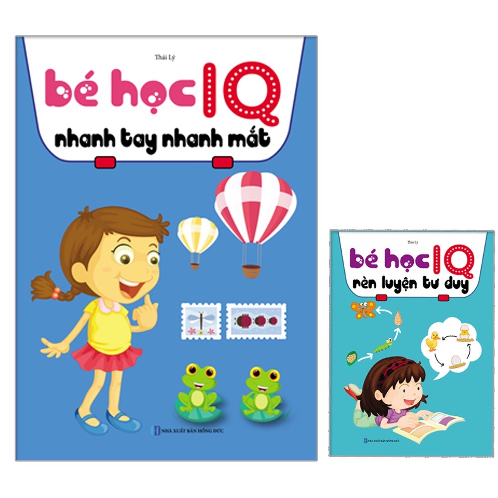 Sách - Combo 2 Cuốn Bé Học IQ Nhanh Tay Nhanh Mắt Và Rèn Luyện Tư Duy