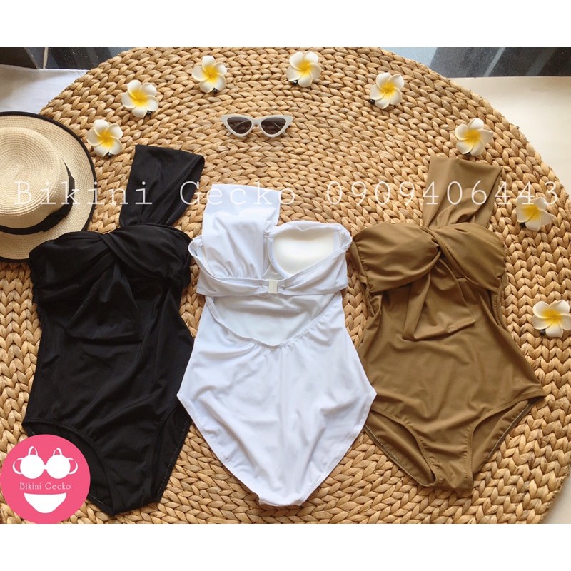 Bikini liền thân lệch vai nâng ngực (nhiều màu) | BigBuy360 - bigbuy360.vn
