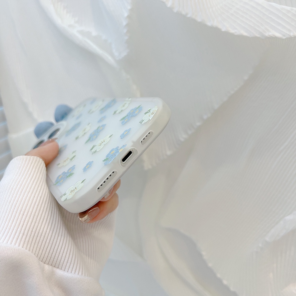 Ốp lưng IPhone  trong bo góc hoa cúc 6/6s/6plus/6splus/7/7plus/8/8plus/xs/11/12/13/14/Pro/Plus/Promax TBT2