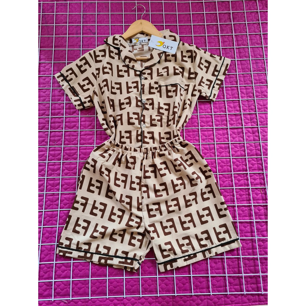 Bộ pijama mặc nhà freesize dưới 55kg, ảnh thật shop chụp Vn25