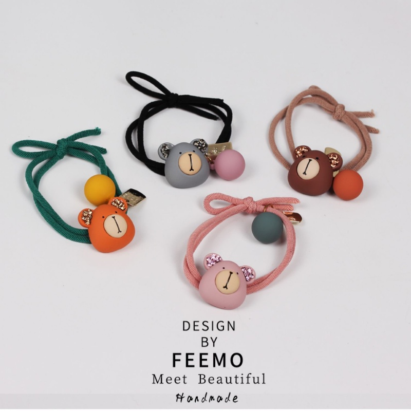 Dây Buộc Tóc Cao Su Hình Gấu Dễ Thương Cho Nữ