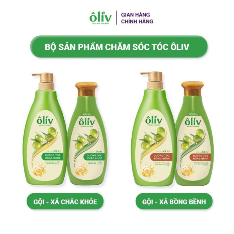 Combo dầu gội/Dầu xả Oliv