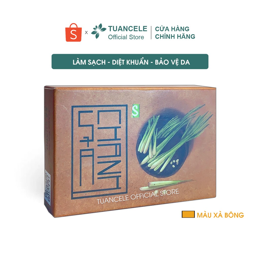 Xà Bông Sả Chanh Sinh Dược thiên nhiên đánh thức trí não, giải tỏa căng thẳng 100gr