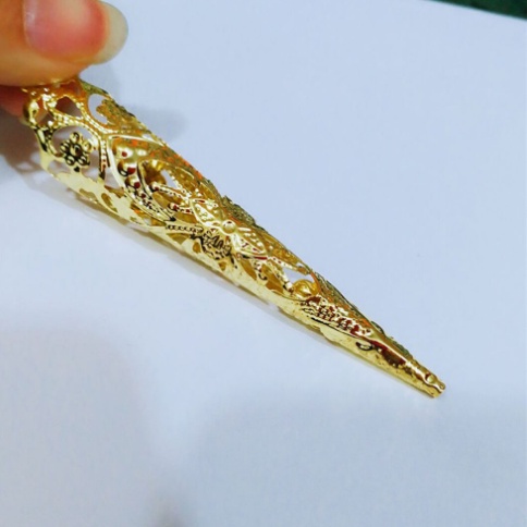 Set 5 Nhẫn Đeo Ngón Tay Hộ Giáp Bảo Vệ Móng Tay Cổ Trang Quý Phi Dùng Để Cosplay Hóa Trang Cổ Trang Hộ Chỉ 000324