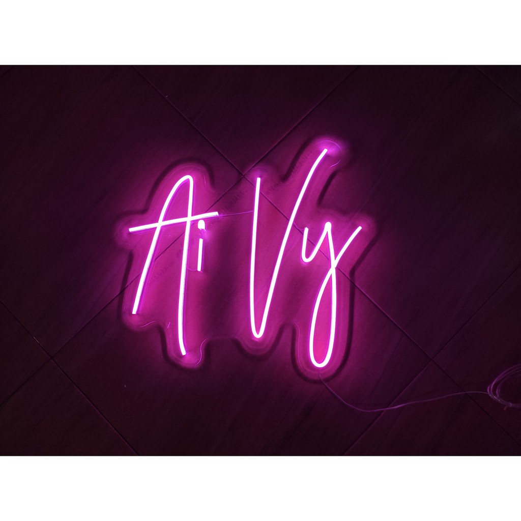 Đèn Trang Trí Led Neon Sign Uốn Chữ Theo Yêu Cầu