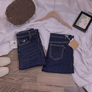 [SẴN] QUẦN JEANS LƯNG CAO ỐNG ĐỨNG CO GIÃN