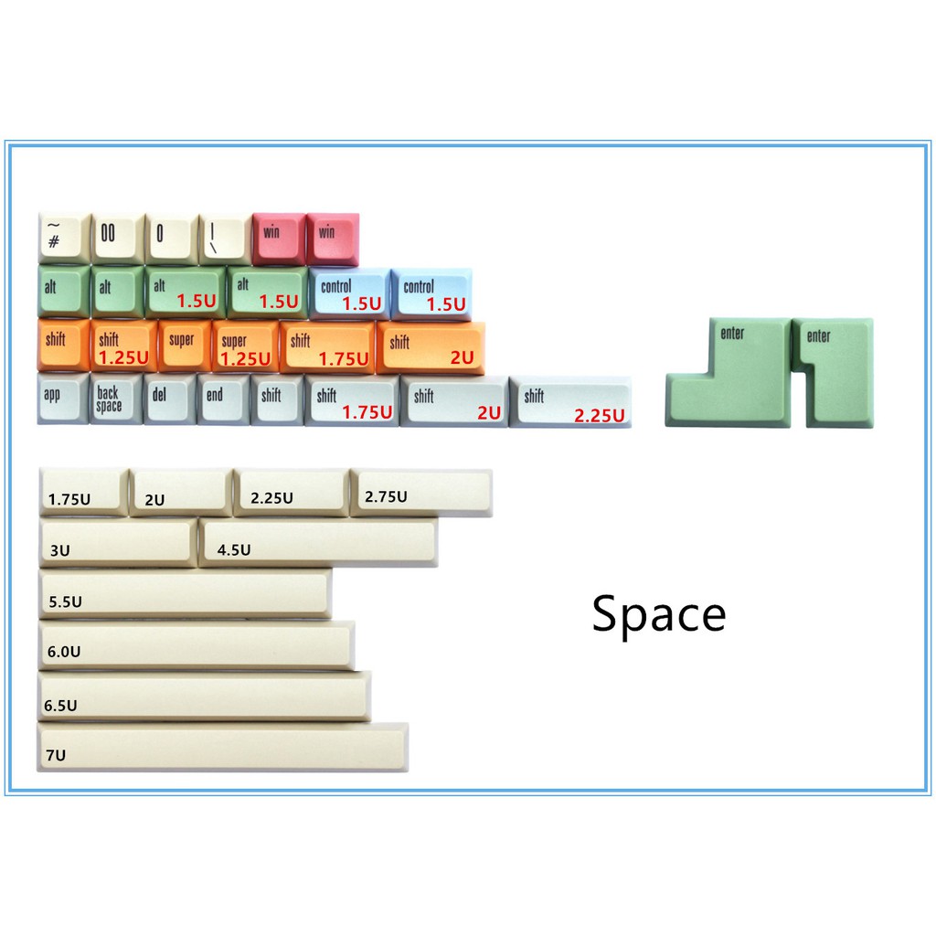 Nút bàn phím keycap XDA Canvas PBT 153 nút (Filco, leopold, NJ68, Keychorne, IKBC,...)