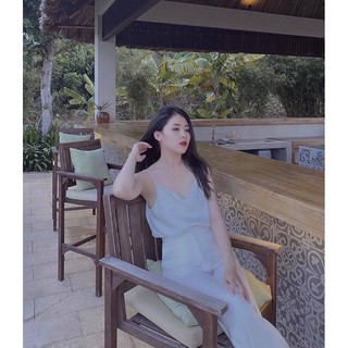 Áo dây và quần lụa trắng lưng cao KIKO WHITE SET