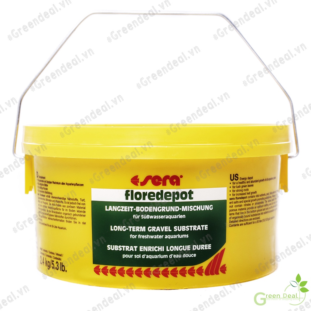 SERA - Floredepot (Thùng 2,4 kg) | Cốt nền dinh dưỡng trồng cây thủy sinh cho hồ cá thuỷ sinh