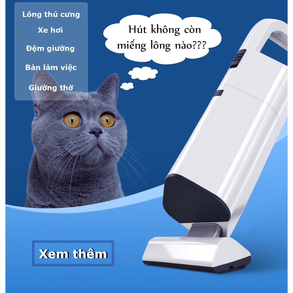 Máy Hút Bụi Cầm Tay Mini Không Dây Aikesi Cao Cấp - Máy Hút Bụi Ô Tô, Máy Hút Bụi Gia Đình
