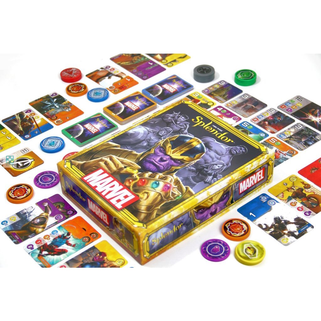 Trò chơi Splendor marvel - phiên bản cực phẩm của Splendor boardgame (chip nhựa, bản tiếng Anh chất lượng tốt)