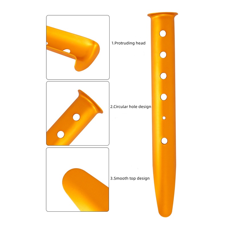 1 Cọc Dựng Lều Hình Chữ U 31cm Bằng Nhôm