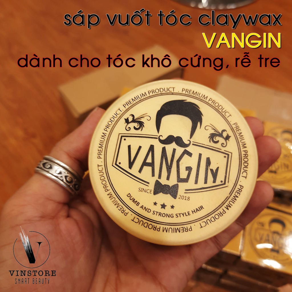 Sáp vuốt tóc Claywax chính hãng Vangin Hong Kong dành cho tóc khô cứng rễ  tre- hot trend Lan Quế Phường - MixASale