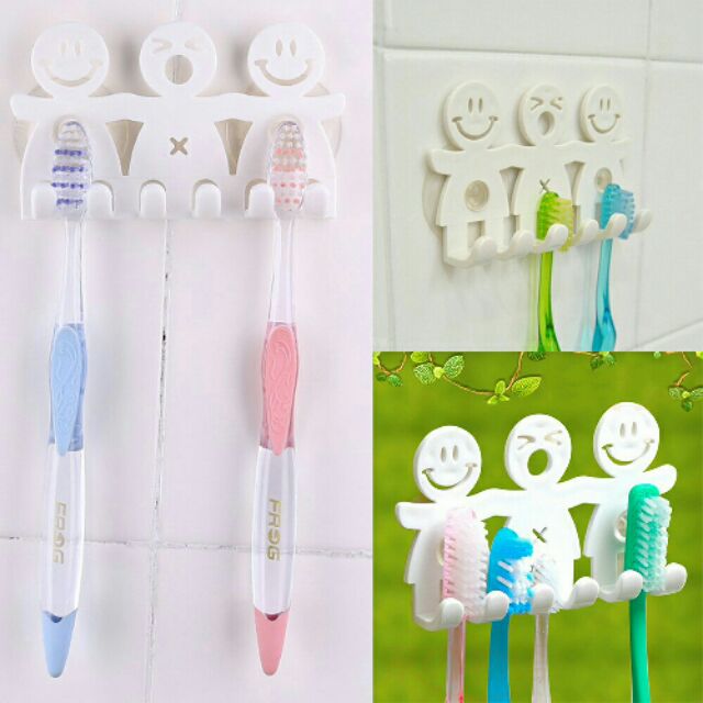 Giá treo bàn chải đánh răng hút chân không