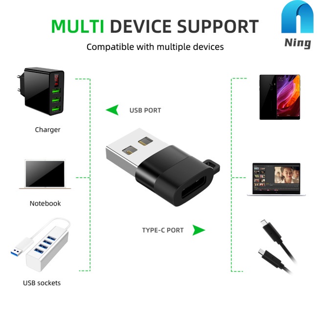 Đầu Chuyển Đổi Dữ Liệu Type-c Cái Sang Usb Male 56k