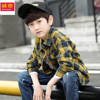 [CÓ SẴN] Áo sơ mi bé trai mập 30kg, 3 - 12 tuổi☑️ Thời trang bé 12 tuổi ☑️ Quần áo bé trai 6 tuổi size đại 30kg 35kg