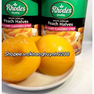 Đào Ngâm Rhodes Lon 825g