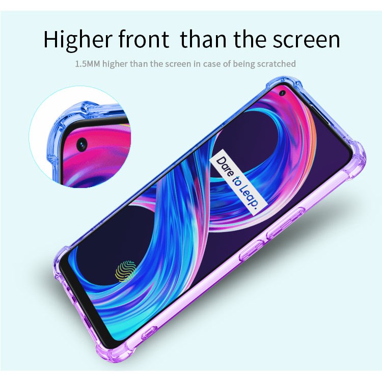 Ốp lưng Oppo Realme 8 4G / Realme 8 Pro / Realme 10 dẻo đa sắc lồi 4 góc chống sốc cao cấp