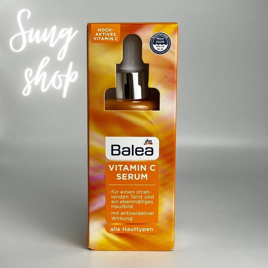 Serum Vitamin C Balea Đức sáng da mờ thâm nếp nhăn ngăn ngừa lão hóa